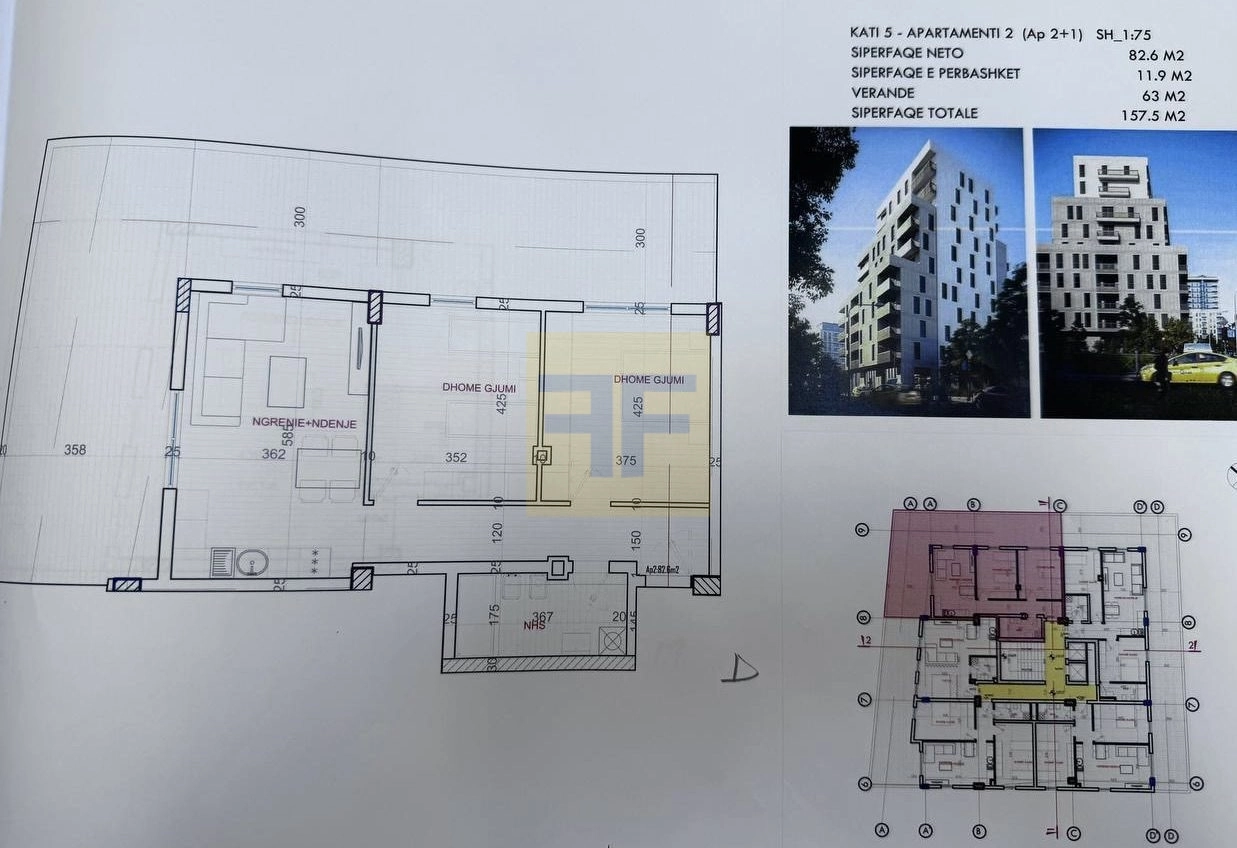 Apartamente per shitje, ne Porcelan, Tirane.