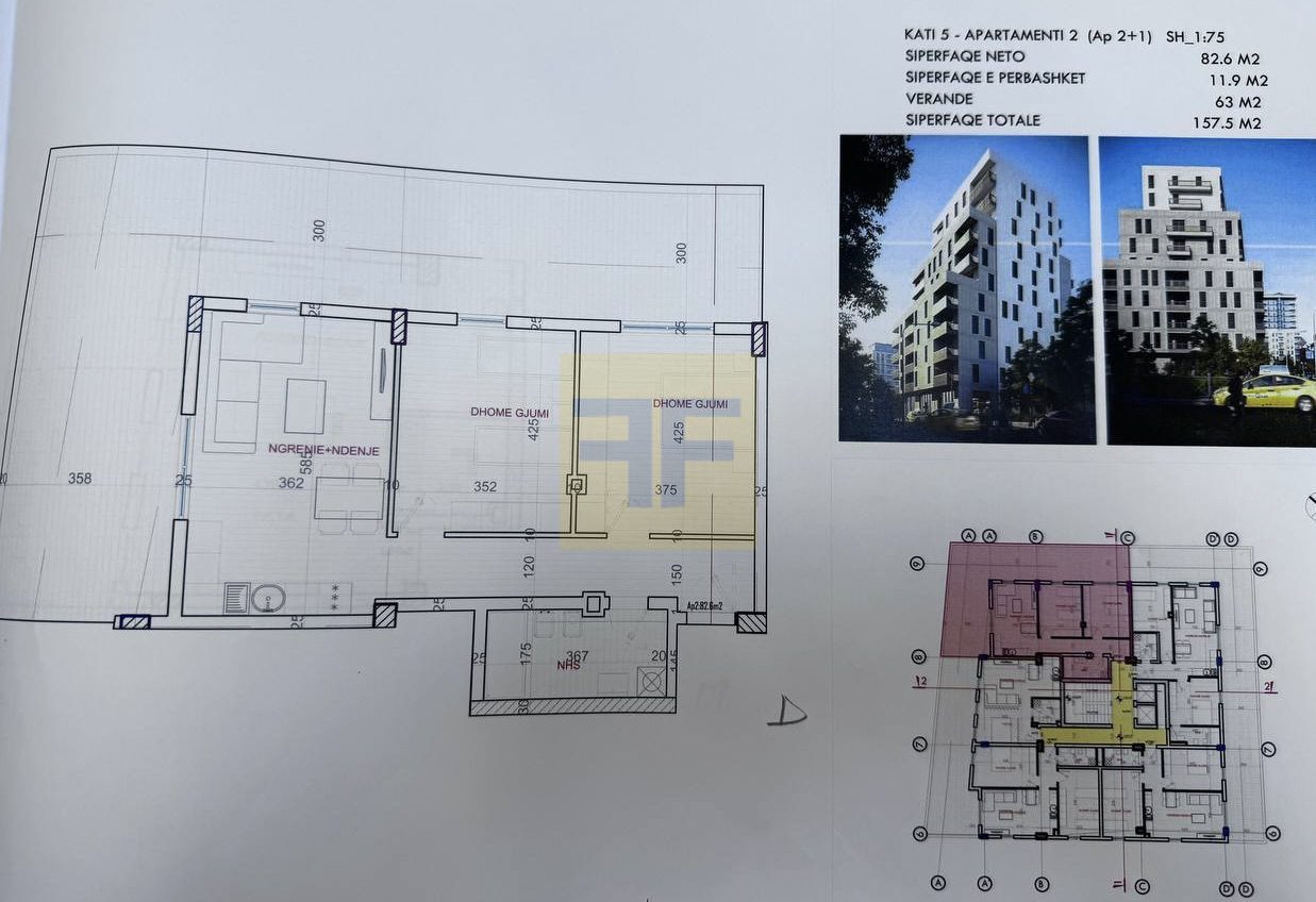 Apartamente per shitje, ne Porcelan, Tirane.