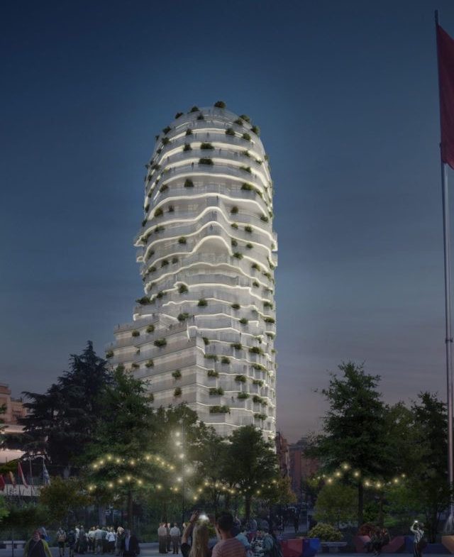 Apartament 2+1 per shitje, te Tirana’s-Rock/sheshi Skenderbej, Tirane.
