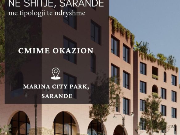 Apartamente ne shitje, te Marina City Park, Sarande.