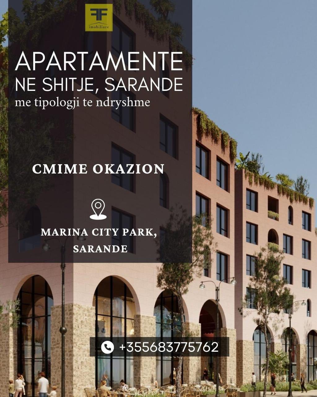 Apartamente ne shitje, te Marina City Park, Sarande.