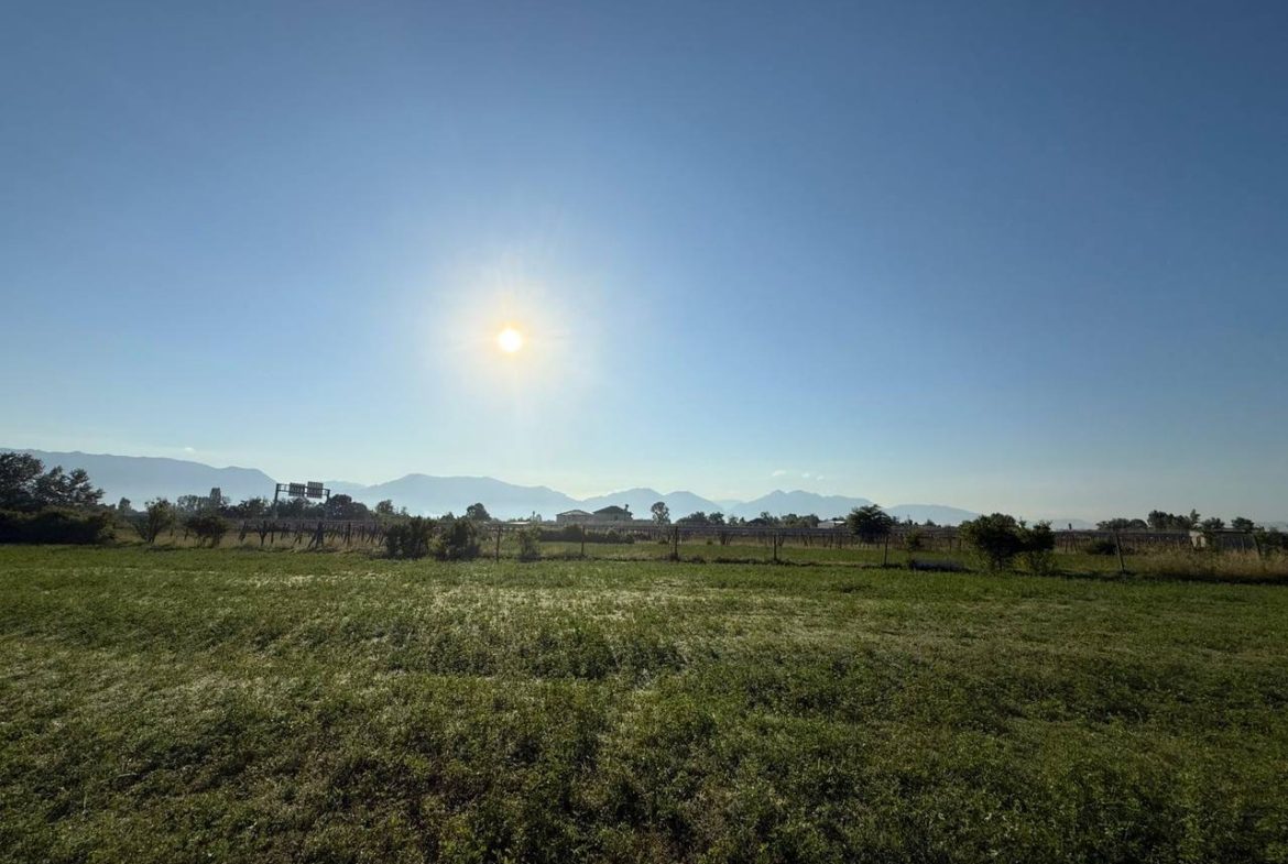 Toke per shitje, prane aeroportit Nene Tereza, Tirane.