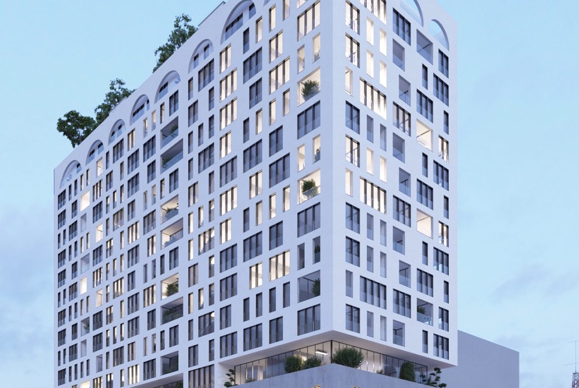 Apartament 4+1& 2 poste parkimi për shitje, te White Tower Residence, Komuna Parisit.