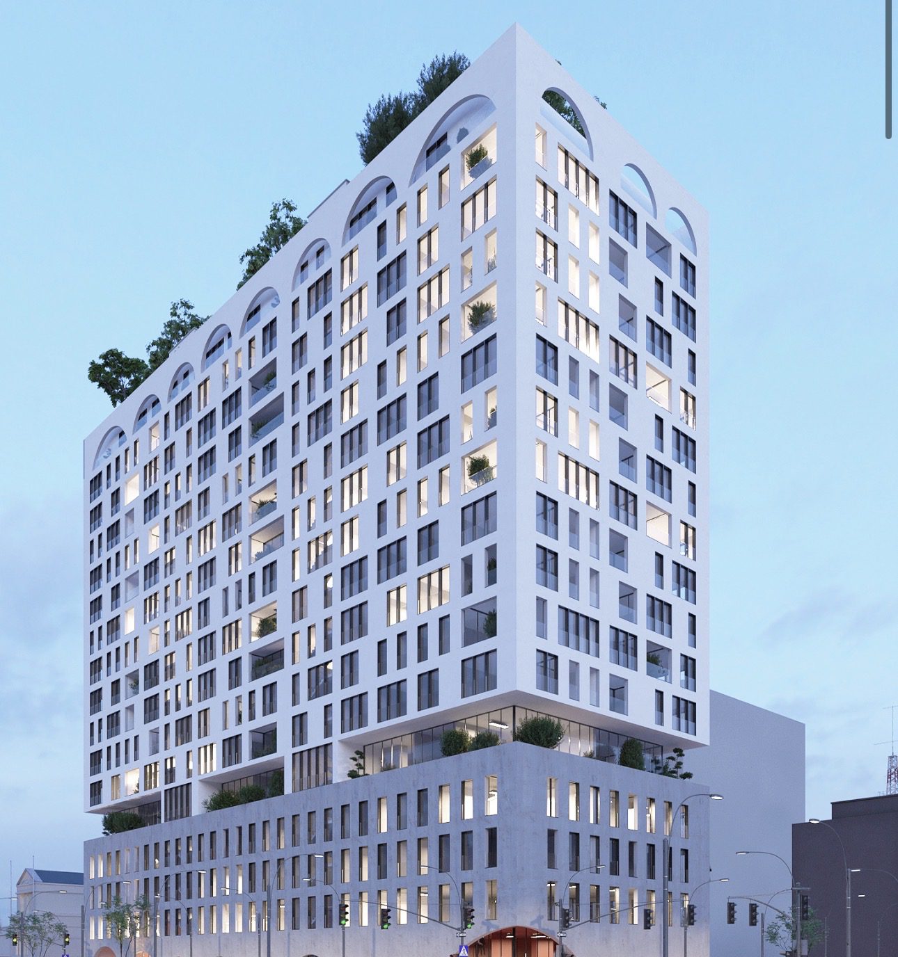Apartament 4+1& 2 poste parkimi për shitje, te White Tower Residence, Komuna Parisit.