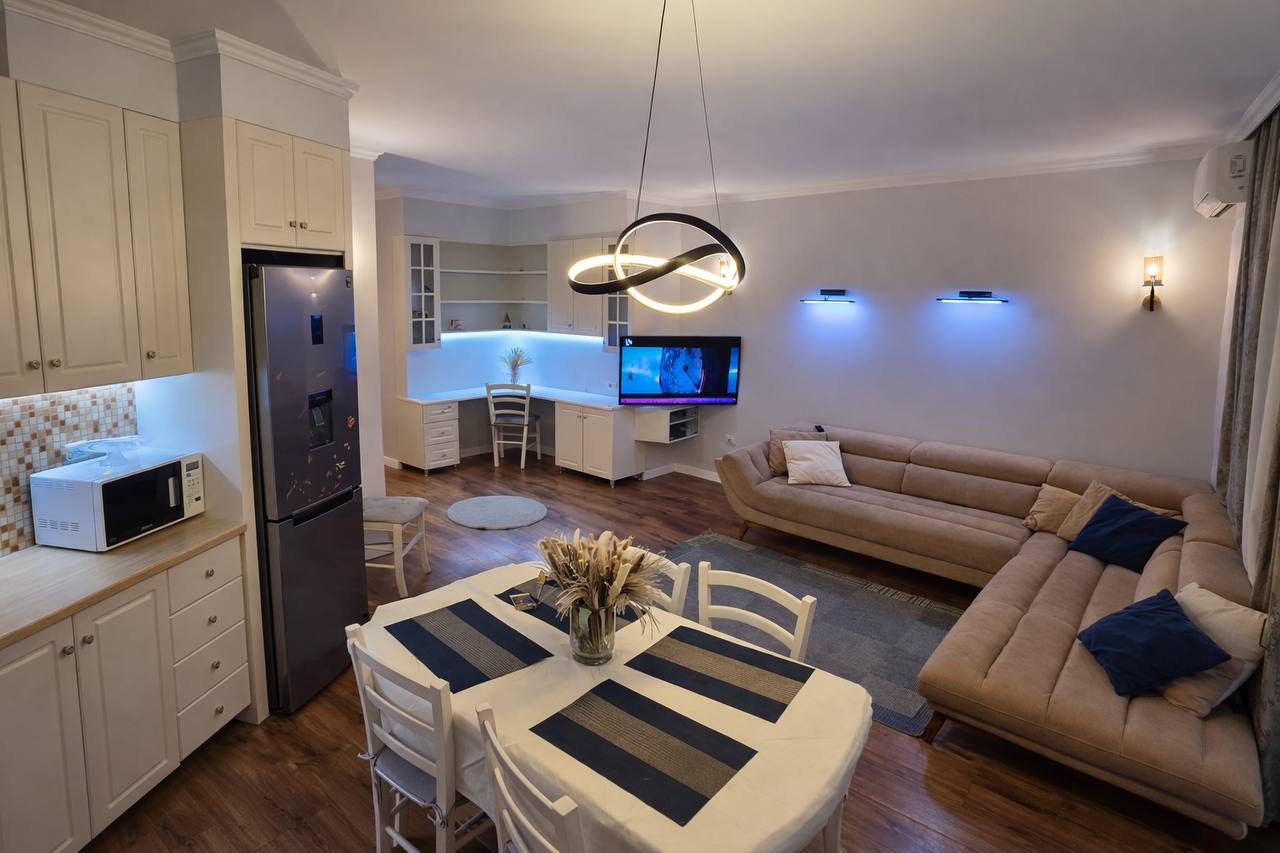 Apartament 3+1 me qera, pranë Kodrës së Diellit 1, Tiranë.