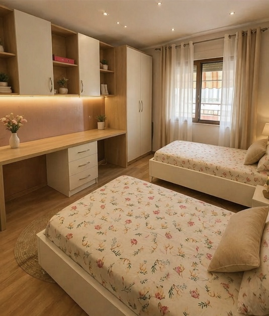 Apartament 2+1 për shitje, pranë Fondacionit Eleonorë, Tiranë.