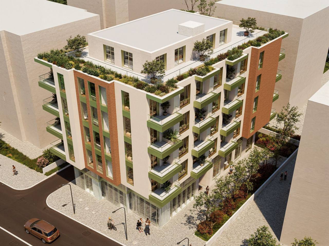 Apartamente për shitje në fazë ndërtimi Gioia Residence, Mali Robit – Golem.