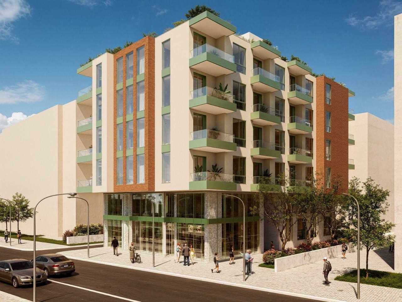 Apartamente për shitje në fazë ndërtimi Gioia Residence, Mali Robit – Golem.