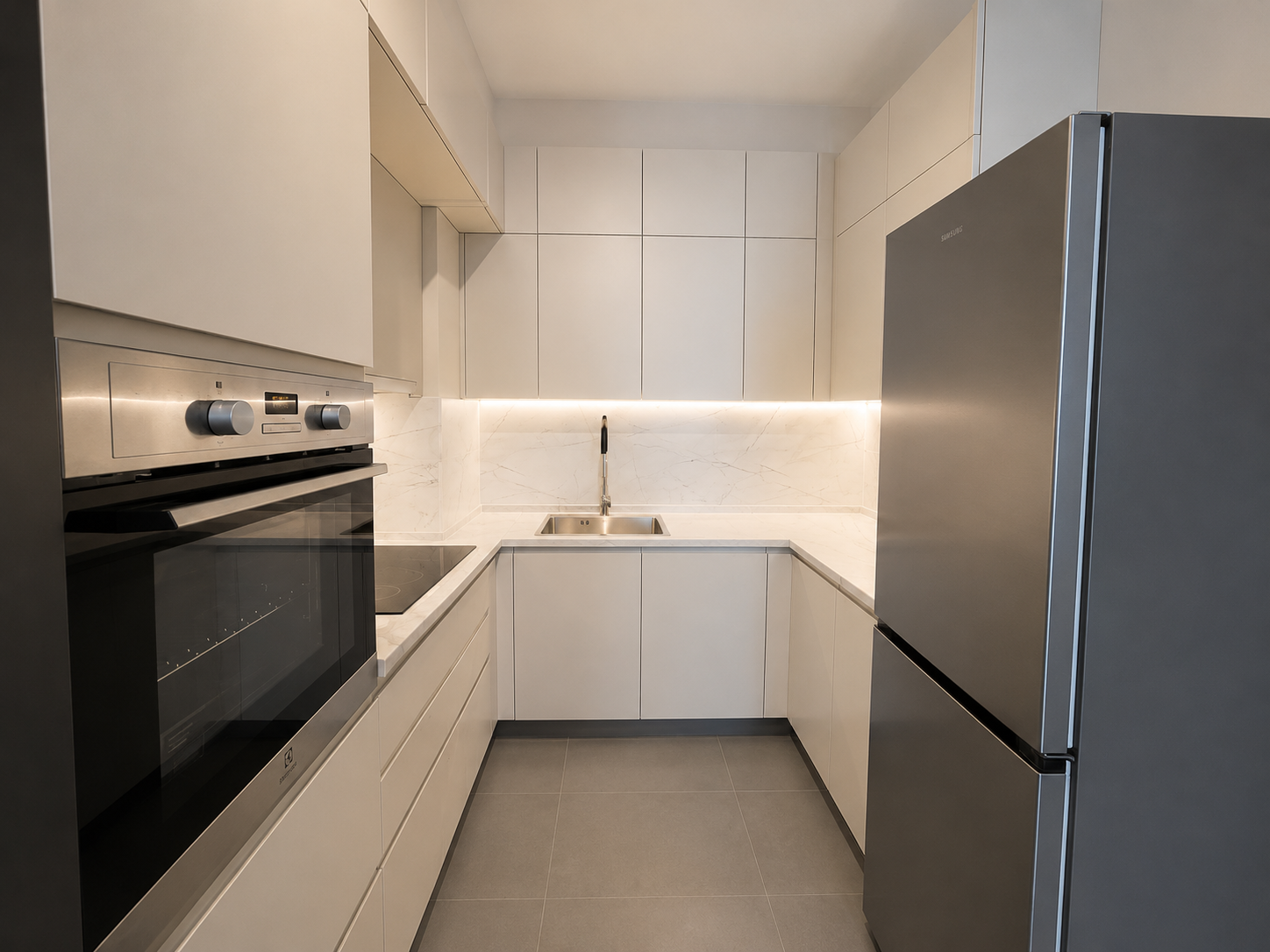 Apartament 1+1 për qera, te Aura Residence, Tiranë.