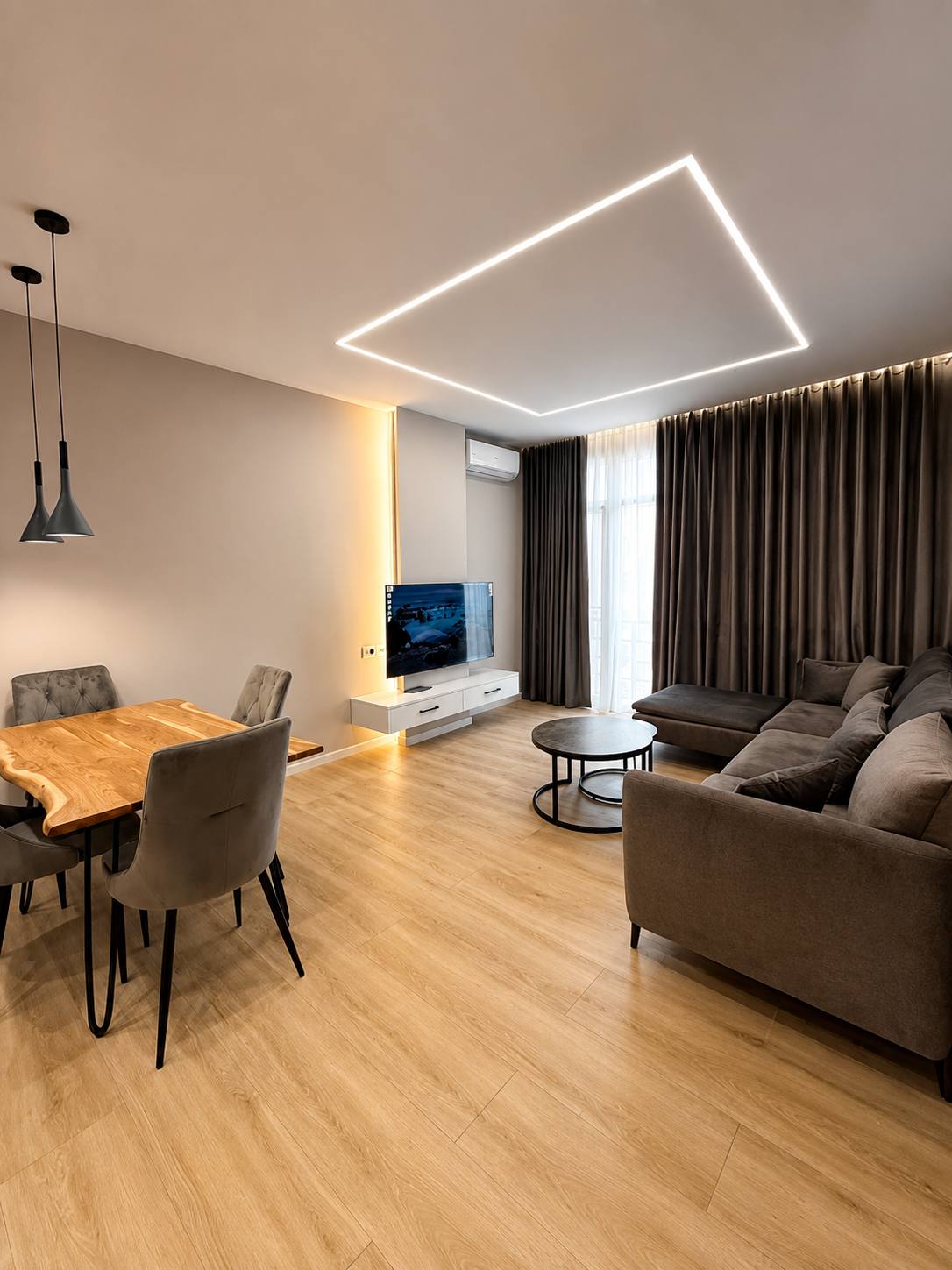 Apartament 1+1 me qera, Yzberisht, Tiranë.
