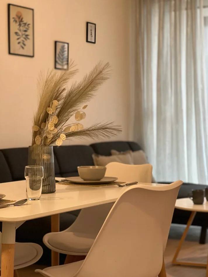 Jepet me qera apartament 1+1, kompleksi Kontakt, Tiranë.