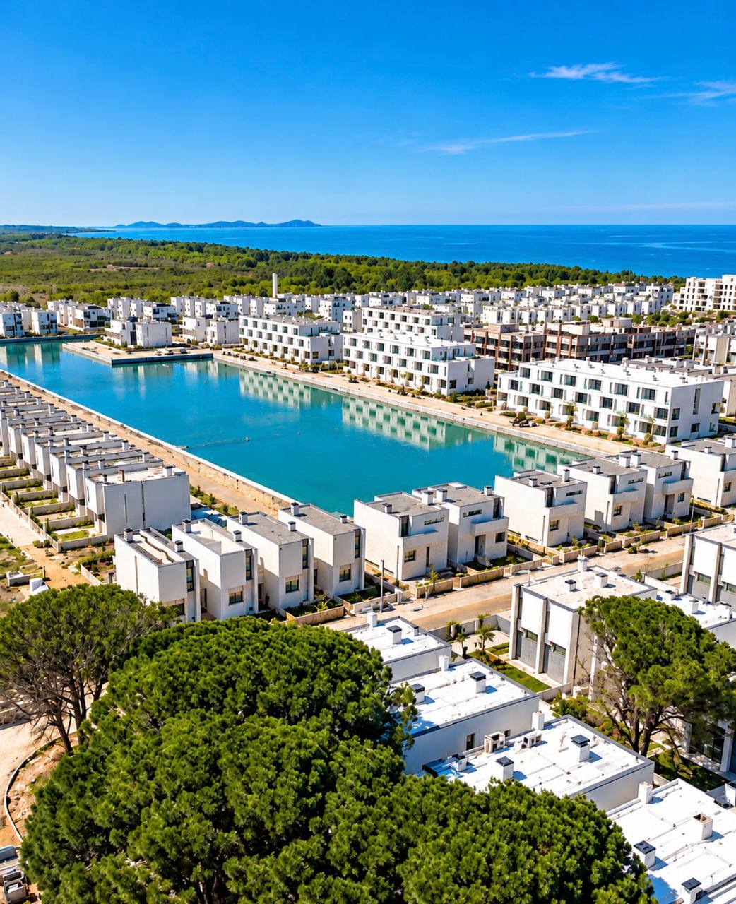 Apartament 1+1 për shitje, te Turquoise Marina, Durrës.